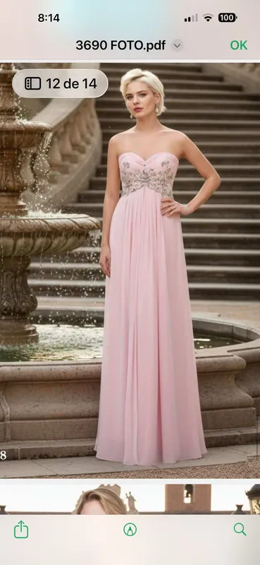 Vestido de gala Andrea blanco