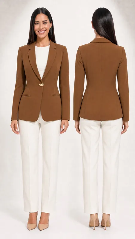 Blazer Clásico Café