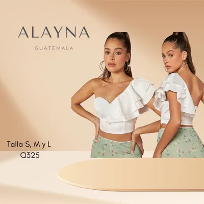 Blusa blanca de un hombro