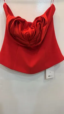 Blusa roja de flor talla