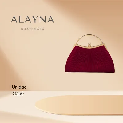 Bolsa vino tinto con dorado