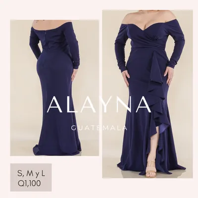 VESTIDO AZUL MARINO VUELOS
